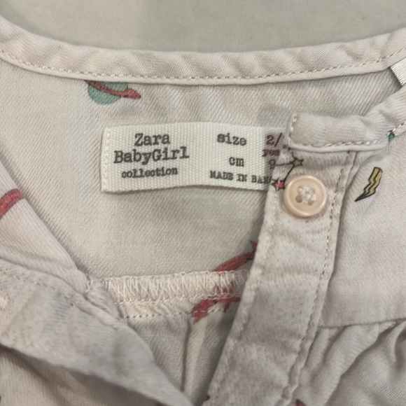Zara girls shirt, worn once, size 2/3 years. - Picture 3 of 3